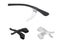 40Pcs Silicone Anti-slip Ear Hooks Holder For Glasses Black/Transparent Elastic Carousel 7