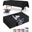 Black Plastic Table Cloth Rectangle Table 4 Pack Tablecloth Carousel 1