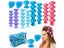 10/20pcs Soft Rubber Silicone Heatless Hair Rollers Clips No Hurt Hair Styling Carousel 3