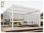 Louvre Roof System Mesh Blind 3.7m White Carousel 2