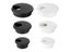 Cable Cord Grommet 1-1/2 2.5 2 Inch Black White ABS Grommets For Desk Furniture Carousel 3