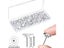 100pcs Transparent Push Pins Round Head Nail Thumb Tacks Clear Stick Pins Push Carousel 3