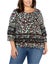 Style & Co. Womens Floral Pullover Blouse, NWT Carousel 1