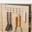1Pcs Stainless Steel 5-Hook Cabinet Hooks - Punch Free Strong And Durable Carousel 4