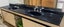 Black double vanity bench top Carousel 1