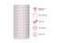 Adhesive Vinyl Transfer Paper Tape Roll Transparent W/Red Alignment Grid Mid Carousel 3