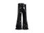 Black-coated Glossy Patent PU Leather Micro-lapped Jeans Japanese Carousel 5