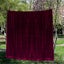 Long 4 Way Stretch Velvet Curtains 600X265cm With 30 Hooks Pinch Pleat Burgundy Carousel 3
