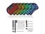 2.4G Wireless Keyboard Air Mouse Touchpad Arabic French Spanish Russian Backlit Carousel 6