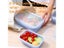 4pcs/set Silicone Rectangle Lunch Box Collapsible Bento Box Folding Food Carousel 6