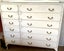 Bedroom furniture white tallboy with 6 small & 6 large drawers $1reserve Carousel 1