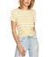 1.STATE Womens Striped Twist Front Basic T-Shirt, NWT Carousel 1