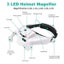 TKDMR USB Rechargeabl Head Mounted Binocular Eyewear Loupe Magnifier With 3LED Carousel 4