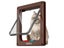 Cat Door Flap Extra Large 11x 9.8in 4 Way Locking Security Flap Door Carousel 1
