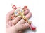 12*7cm Golden Saint Benedict Cross Jesus Christ Pendant Religion Pray Carousel 3