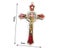 12*7cm Golden Saint Benedict Cross Jesus Christ Pendant Religion Pray Carousel 6