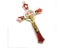 12*7cm Golden Saint Benedict Cross Jesus Christ Pendant Religion Pray Carousel 9