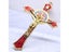 12*7cm Golden Saint Benedict Cross Jesus Christ Pendant Religion Pray Carousel 10
