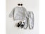 Winter Thickened Newborn Boy Girl 2PCS Plush Letter Printing Casual Suits Carousel 7