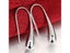 Fashion S925 Silver Needle Earrings Ring Bracelet Set Simple Personality Womens Carousel 5