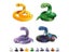 3D Printed Snake Movable Joint Simulation Snake Figurine Creative Home Office Carousel 3