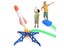 Kids Outdoor Rocket Foot Pump Outdoor Air Pressing Soaring Rocket Suit Jumps Carousel 3