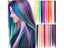 LUPU 22 Inch Synthetic Colored Highlight Hair Extensions Rainbow Long Straight Carousel 3