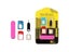 1PCS 5 In 1 Sim Card Holder Adapter Cellphone Ejector Pin Accessories Metal Carousel 6