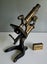 Antique brass microscope by E. Leitz Wetzlar Carousel 1