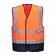 Portwest 2 Pack Hi Vis Contrast Safety Vest Reflective Tape Orange + Yellow B... Carousel 4