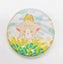 Shiny badge - 58mm -tinplate base - Spring Carousel 1