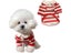 Comfortable Polo Shirt Striped Dog T-shirt Schnauzer Maltese Teddy Yorkshire Carousel 7