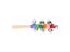 New Colorful Rainbow Hand Held Bell Stick Wooden Percussion Musical Toy For KTV Carousel 3