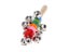 New Colorful Rainbow Hand Held Bell Stick Wooden Percussion Musical Toy For KTV Carousel 5