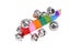 New Colorful Rainbow Hand Held Bell Stick Wooden Percussion Musical Toy For KTV Carousel 7