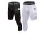 3/4 One Leg Compression Tights For Basketball Leg Sleeve Capri Athletic Base Carousel 3