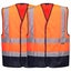 Portwest 2 Pack Hi Vis Contrast Safety Work Vest Reflective Tape Bulk Orange ... Carousel 1
