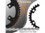 BUCKLOS Road Bike Chainring 110 BCD Chainring 4Hole 5Hole 34/36/39/50/52/53T Carousel 6