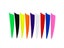50pcs 3inch Archery Feathers 8 Color Fletching Accessories Carousel 3