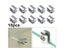 10pc 6-8mm Glass Shelf Support Clamp Brackets Clip Chrome Shelves Bathroom Carousel 1
