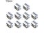 10pc 6-8mm Glass Shelf Support Clamp Brackets Clip Chrome Shelves Bathroom Carousel 7