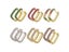 Zhukou Hoop Earrings In Gold Silver Color Small Crystal Women's Rainbow Carousel 4