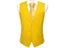New Light Yellow Men Vest Wedding Solid Waistcoat Neck Tie Hanky Cufflinks Set Carousel 1