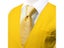 New Light Yellow Men Vest Wedding Solid Waistcoat Neck Tie Hanky Cufflinks Set Carousel 6