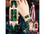 WOKAI High Quality Classic Retro Women's Belt Quartz Square Green Carousel 7