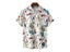 Men's Shirt Tops Cute Graffiti Print Lapel Bowling Shirt Short Sleeve Casual Carousel 3