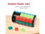Creative 3D Rotating Slid Cube Puzzle Color Tower Decompression Novel Cube Carousel 6