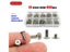800pcs/box Laptop Computer Screw Bolt M2 M2.5 M3 Silver Phillips Cross Ultra Carousel 1