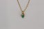 9ct Emerald & Diamond necklace Carousel 2