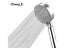Zhang Ji Bathroom Adjustable 5 Jettings Shower Head Water Saving Multifunction Carousel 3